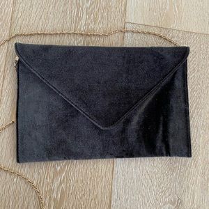 BNWT JOE FRESH velvet envelope clutch